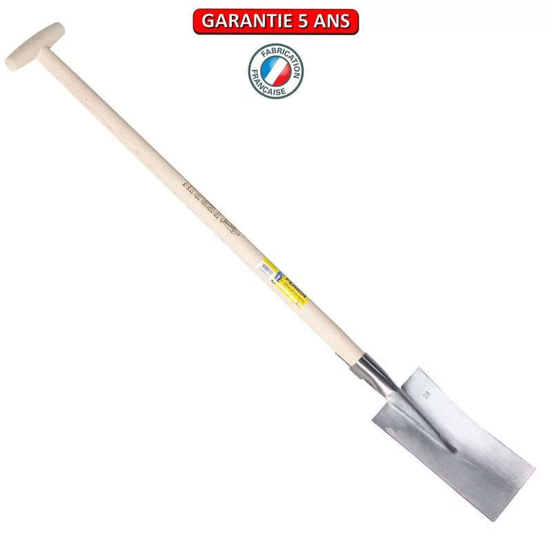 Louchet Nord de 32 cm - manche béquille tournée 91 cm