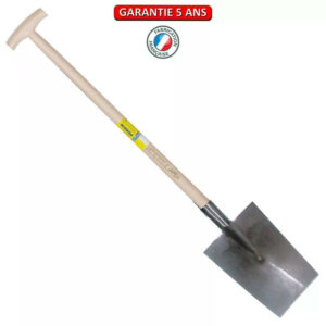 Louchet Senlis de 28 cm - emmanché béquille fraisée 80 cm