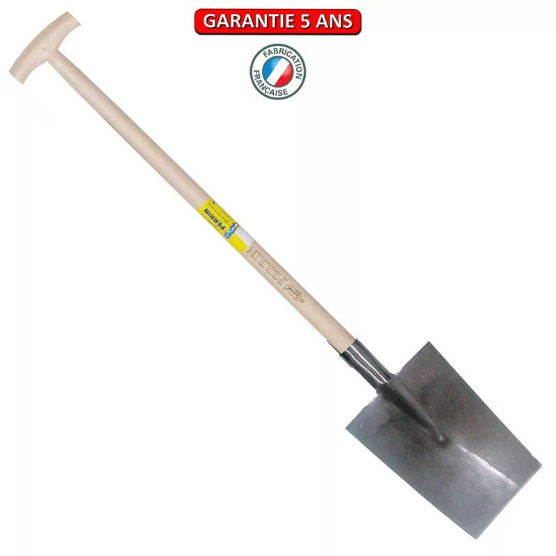 Louchet Senlis de 30 cm - emmanché béquille fraisée 80 cm