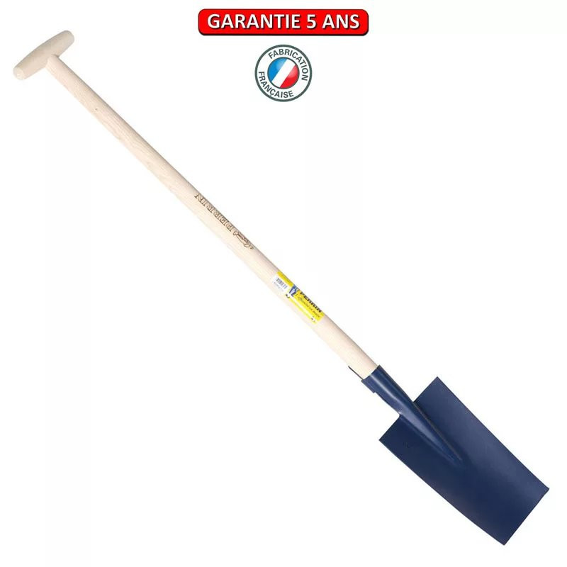 Louchet Senlis peint 26 cm manche en T