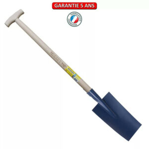 Louchet Senlis peint 30 cm - manche béquille fraisée 80 cm