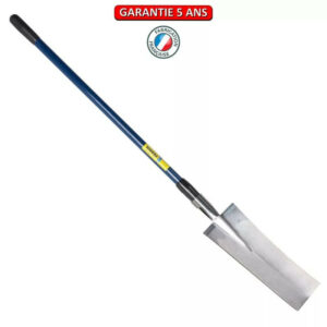 Louchet terrassier à anneau 40 manche composite bleu 106 cm
