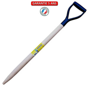 Manche poignée en D 85 cm pour bêche louchet douille 38