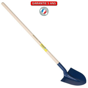 Pelle à terre, pelle ronde, fortification 31 cm emmanchée 1,10 m , pour le maçon et le BTP