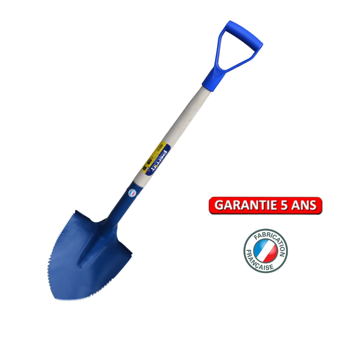 Pelle de bord 21 cm - manche pomme PEFC - outil de terrassement
