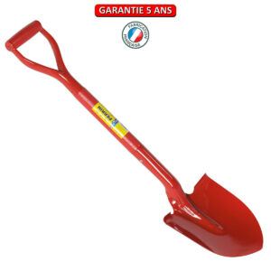 Pelle de bord avec manche poignée YD - 24 cm - Rouge
