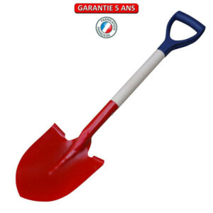 Pelle de chauffe bord rouge emmanchée 860 mm