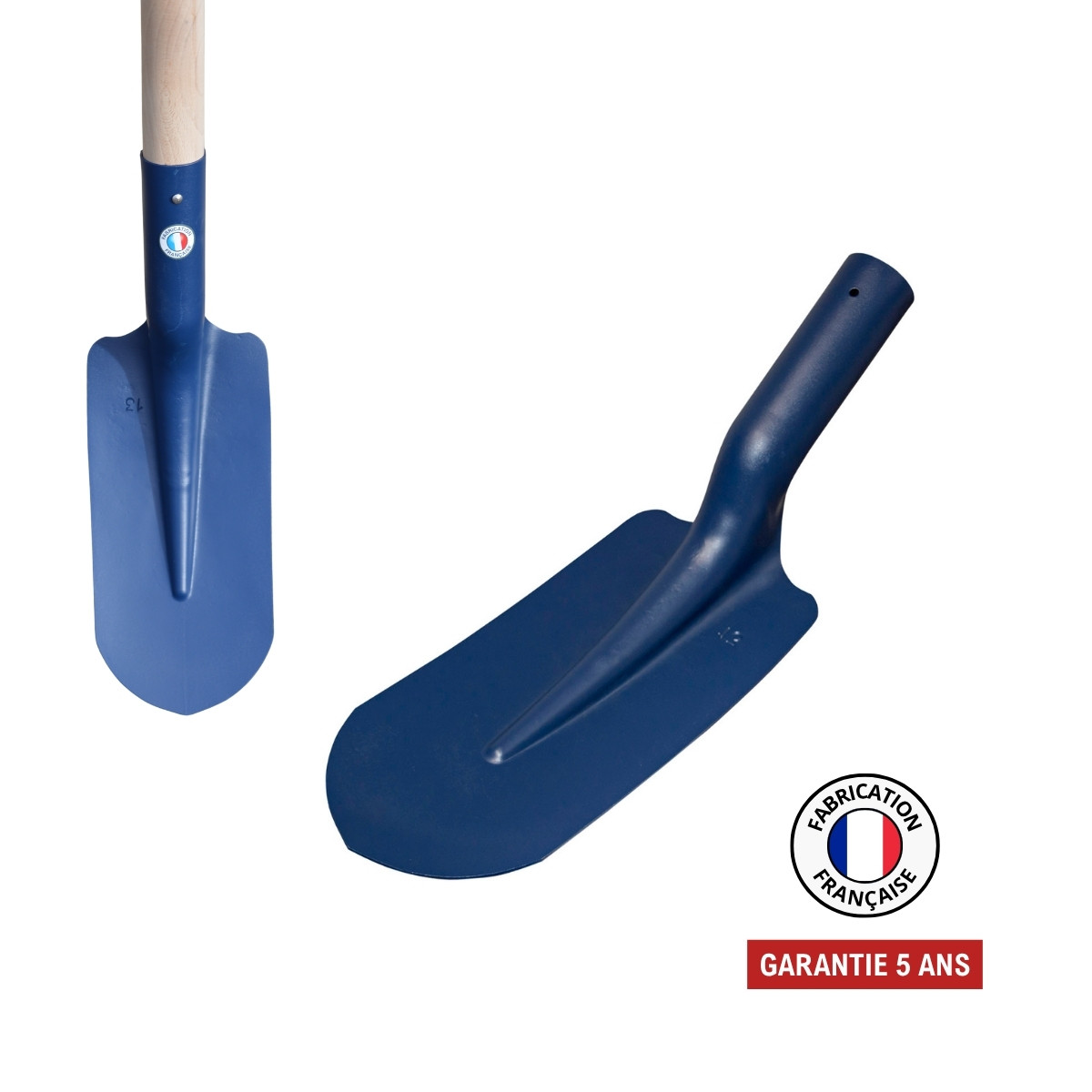 Pelle fortification 13 cm - sans manche - outil de terrassement