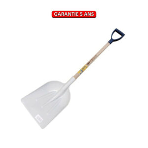 Pelle plastique blanche manche en P plastique + etiquette alimentaire