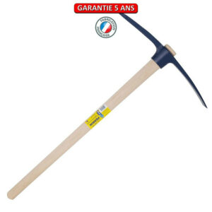 Pioche terrassier oeil ovale 2,5 kg emmanchée