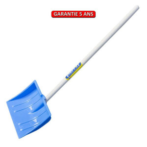 Poussoir à neige enfant 24,5 cm - bleu - manche pomme 66 cm