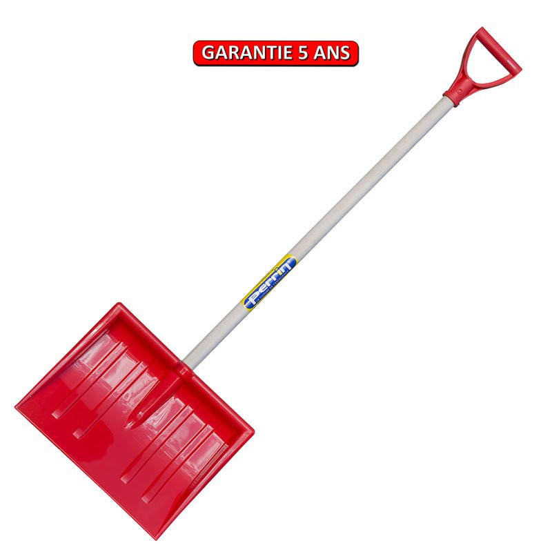 Poussoir à neige enfant 29 cm - rouge - manche poignée 75 cm