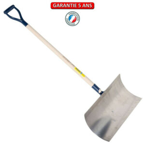 Poussoir à neige Gratte large aluminium 75 cm manche poignée YD, pour le déneigement