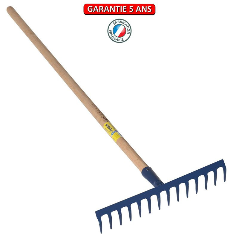 Râteau 16 dents courbes emmanché 1,5m