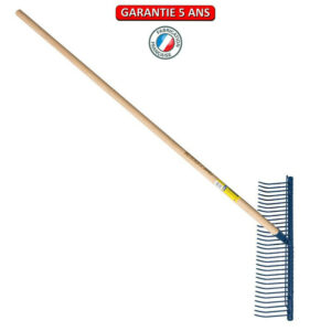 Râteau à gazon 32 dents emmanché