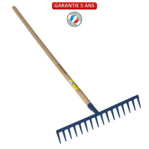 Râteau forgé 12 dents droites manche 1,5 m