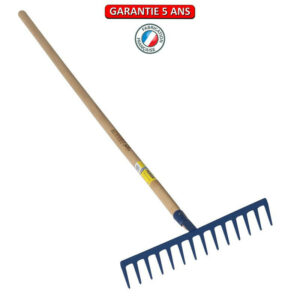 Râteau forgé 14 dents droites manche 1,5 m PEFC