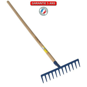 Râteau forgé 14 dents droites manche 1,65 m