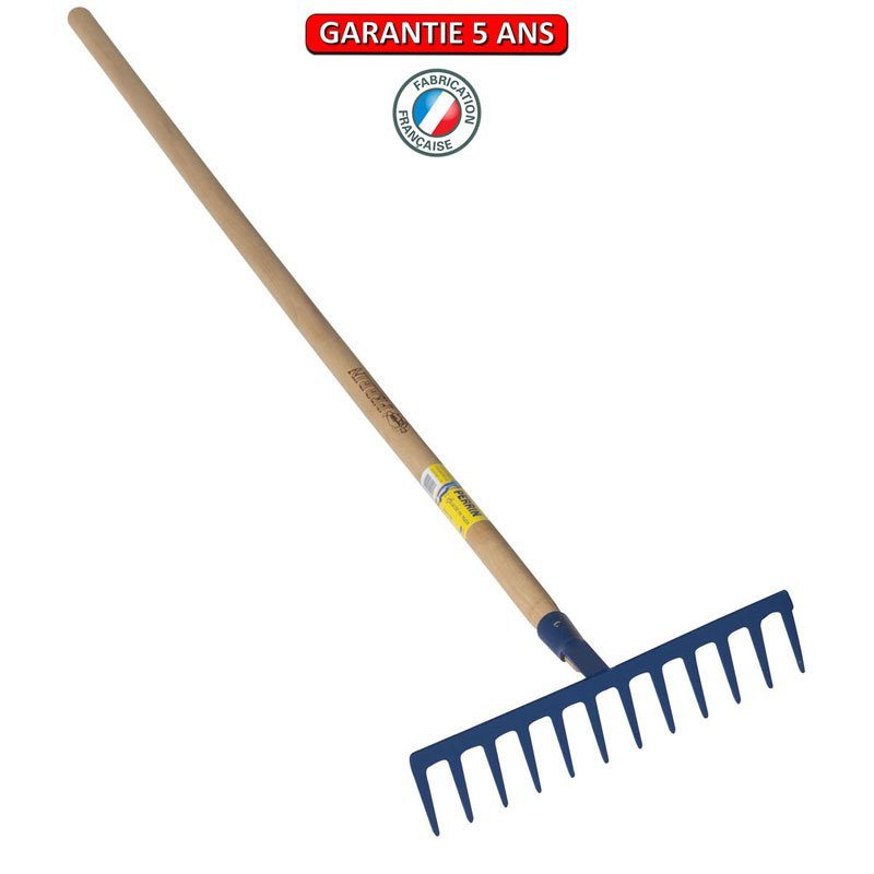 Râteau forgé 14 dents droites manche 1,65 m