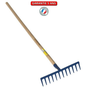 Râteau forgé 16 dents droites manche 1,65 m