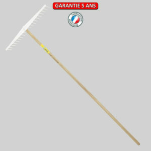 Râteau polypro multi usage 63 cm manche 1,80 m, pour le jardin et le potager
