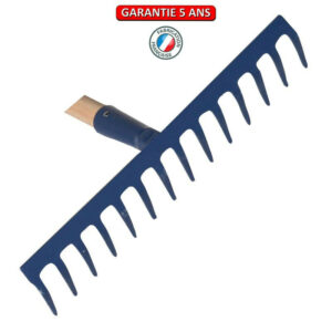 Râteau soudé 12 dents courbes sans manche