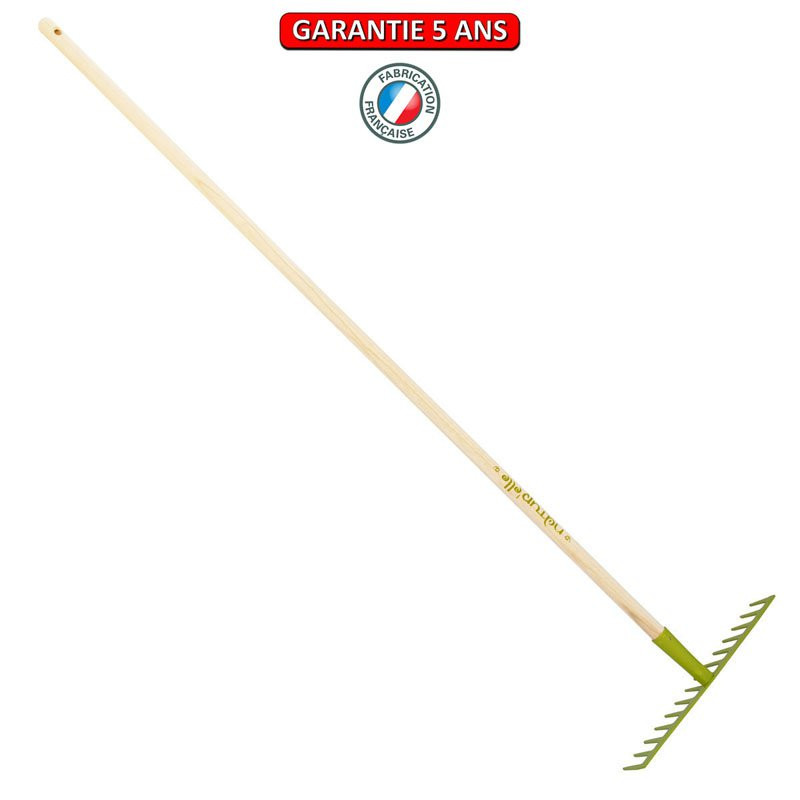 Râteau soudé 14 dents droites manche 150cm - Kiwi