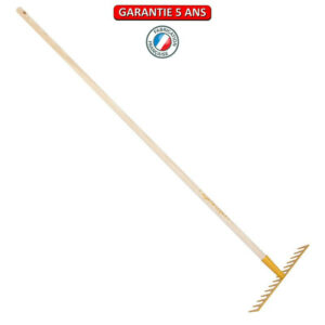 Râteau soudé 14 dents droites manche 150cm - Miel