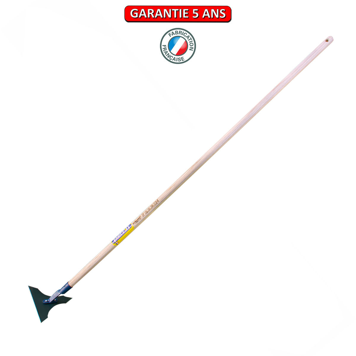 Ratissoire triangulaire désherbeur avec manche - 1.50 m