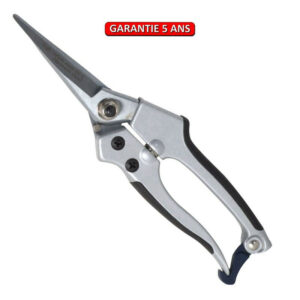Sécateur alu lame droite , ergonomique et léger, coupe franche, taillant de qualité