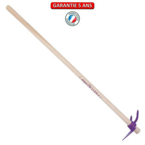 Serfouette panne & fourche forgée manche 100cm - Framboisine