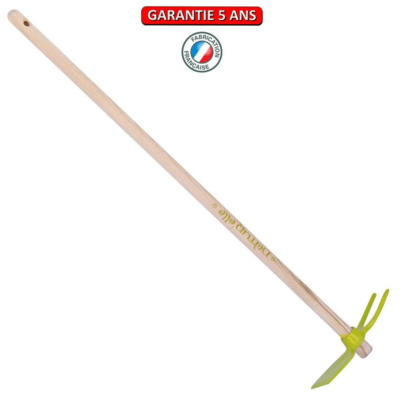 Serfouette panne & fourche forgée manche 100cm - Kiwi