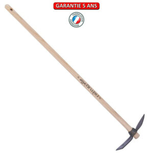 Serfouette panne & langue forgée manche 100cm - Gris algue