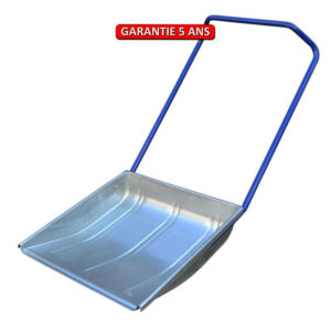 Traineau à neige galva petit modèle 600 x 600 manche ergo, outil pour le déneigement