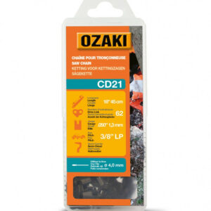 Chaîne de tronçonneuse OZAKI semi carrée: .3/8"LP .050 (1,3mm) 62 entraîneurs
