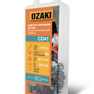 Chaîne de tronçonneuse OZAKI semi carrée: .3/8"LP .050 (1,3mm) 63 entraîneurs