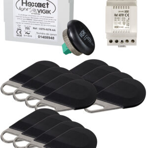 Pack 1 centrale HELIGHT2 12 badges VIGIK AIPHONE 150042
