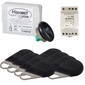 Pack 1 centrale HELIGHT2 8 badges VIGIK AIPHONE 150041
