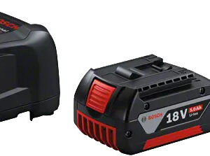 Pack 18 V 2 batteries GBA 5 Ah + chargeur GAL 1880 CV Professional BOSCH 1600A00B8J