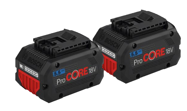 Pack 2 batteries 18 V ProCORE 5.5 Ah BOSCH
