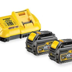Pack 2 batteries Flexvolt 18V/54V 6Ah/2Ah + 1 chargeur en boite carton DEWALT DCB118T2-QW