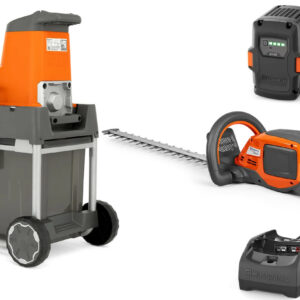 Pack 2 outils de jardin mécanisé 36V (broyeur GS340IS + taille haie 215IHD45) + batterie + chargeur HUSQVARNA K990000017
