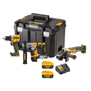 Pack 3 outils XR 18 V (DCD800/DCH172/DCG405) BRUSHLESS + 2 batteries 5 Ah + chargeur + coffret T-STAK DEWALT DCK2095D2T-QW
