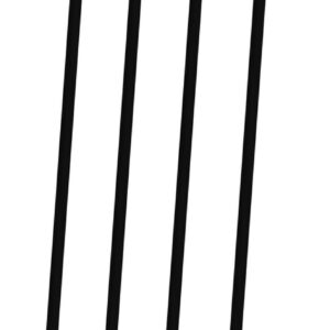 Pack 4 tringles alu 2500 mm noir RAL9005 B3 LA CROISEE DS DS7020-013