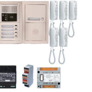 Pack audio 5 post complet blanc AIPHONE 200376