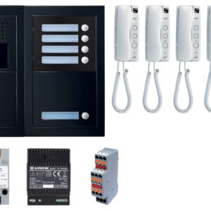 Pack audio 5 post complet noir AIPHONE 200448