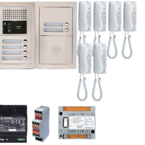 Pack audio 6 post complet blanc AIPHONE 200377