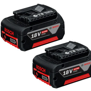 Pack de 2 batteries Li-Ion GBA 18 V 5 Ah BOSCH PACK2BAT5LI