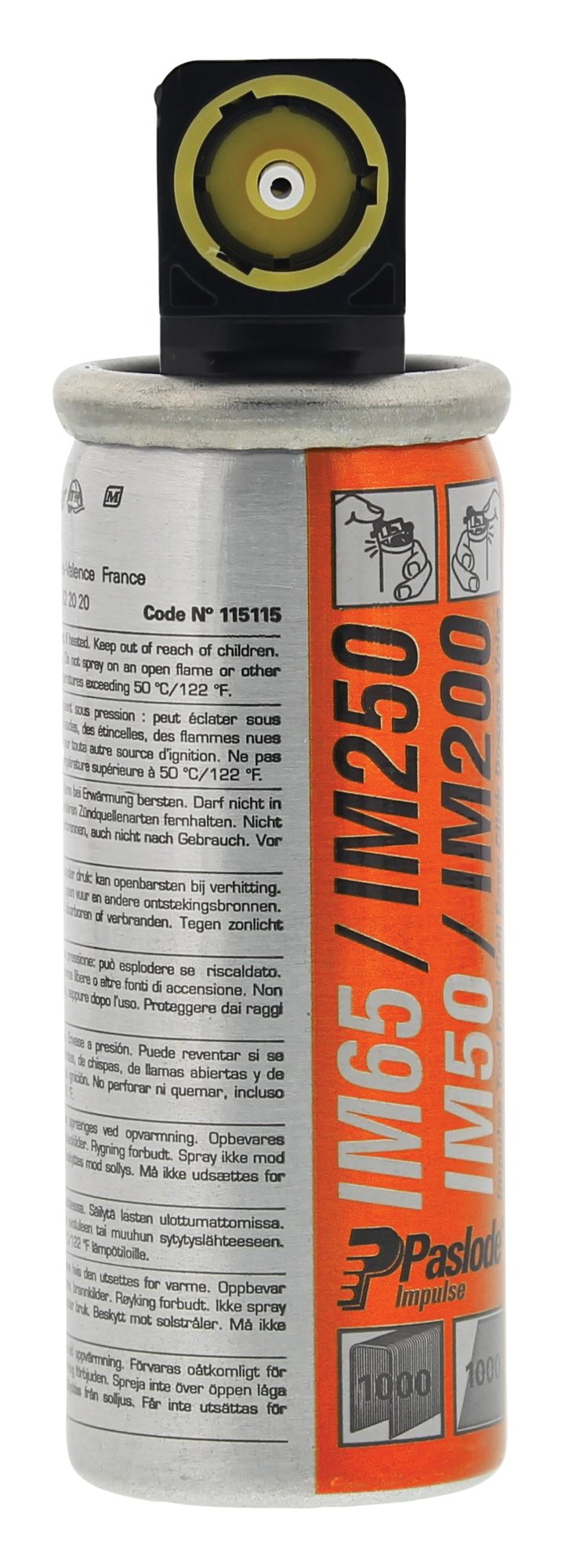 Pack de 2 cartouches de gaz pour IM65 IM65A IM50 IM200 SPIT PASLODE 300341