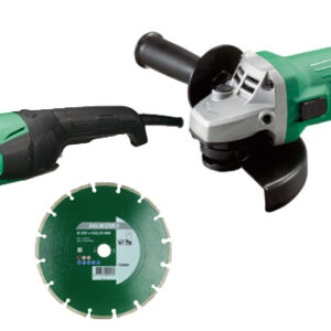 Pack de 2 meuleuses (G13STA 600 W / G23ST 2000 W) avec 2 disques diamants en boîte carton HIKOKI KG23SAYBZ